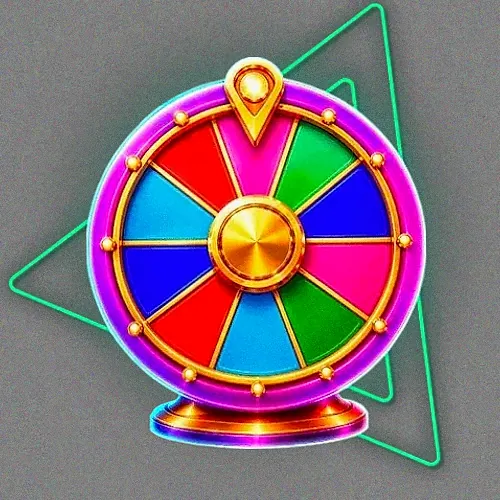 Colourful prize wheel