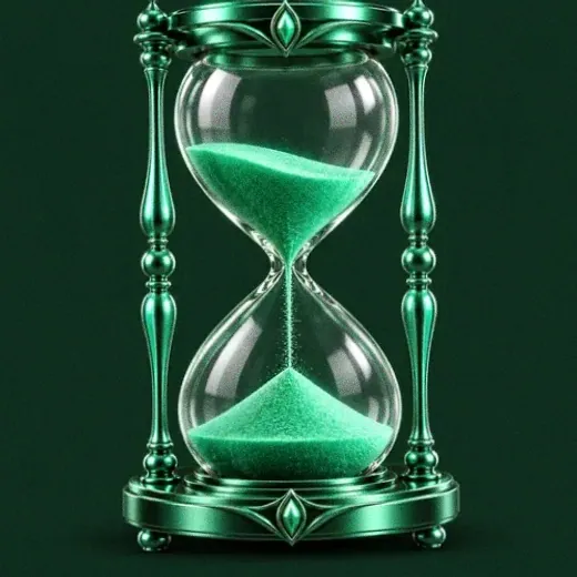 Ornate hourglass — Fair Go